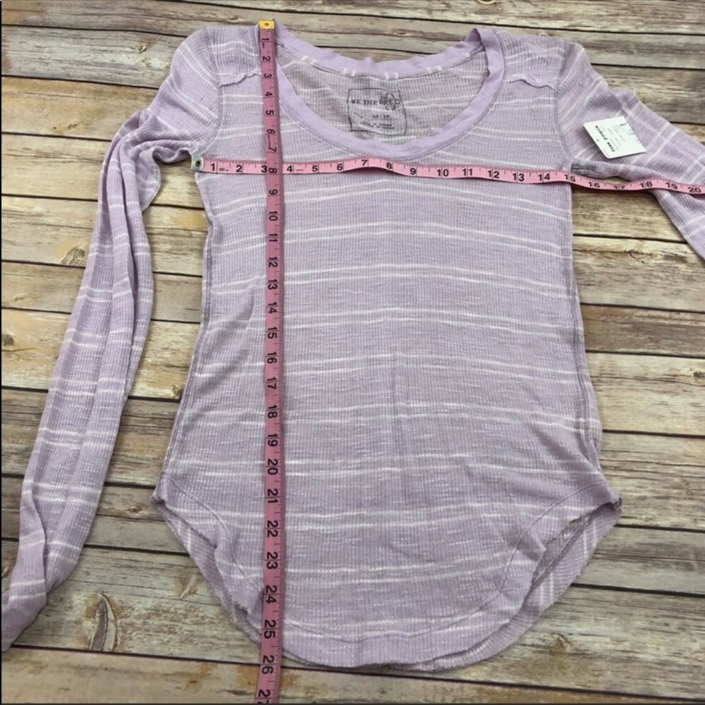 Free People lilac thermal Henley long sleeve - Picture 5 of 6